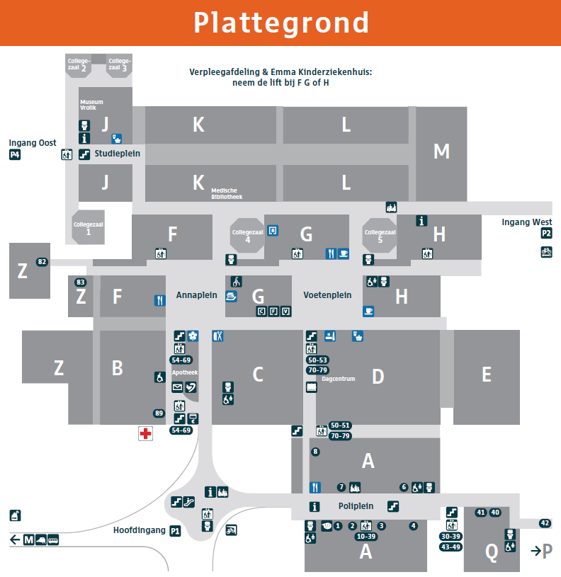 Plattegrond AMC